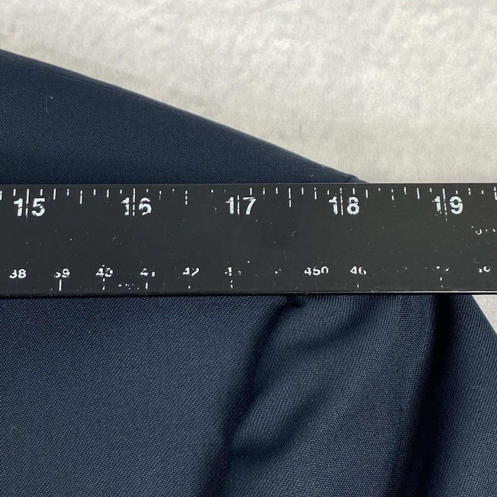 Canali Mens Wool Solid Navy Three Button Long Sle… - image 8